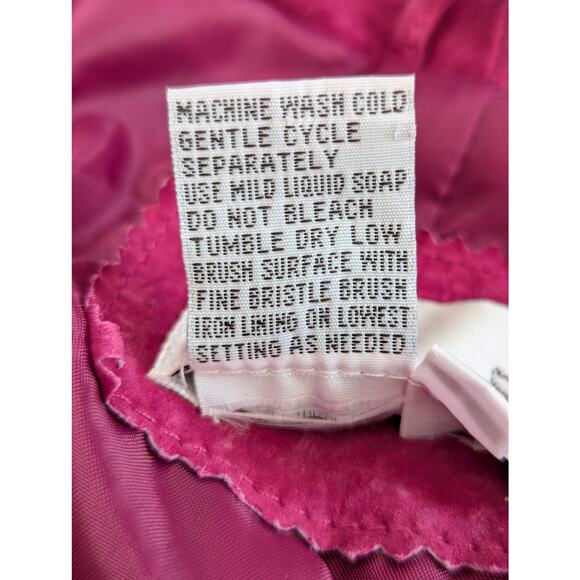 Women's Pink Leather Jacket - Picture 11 of 14